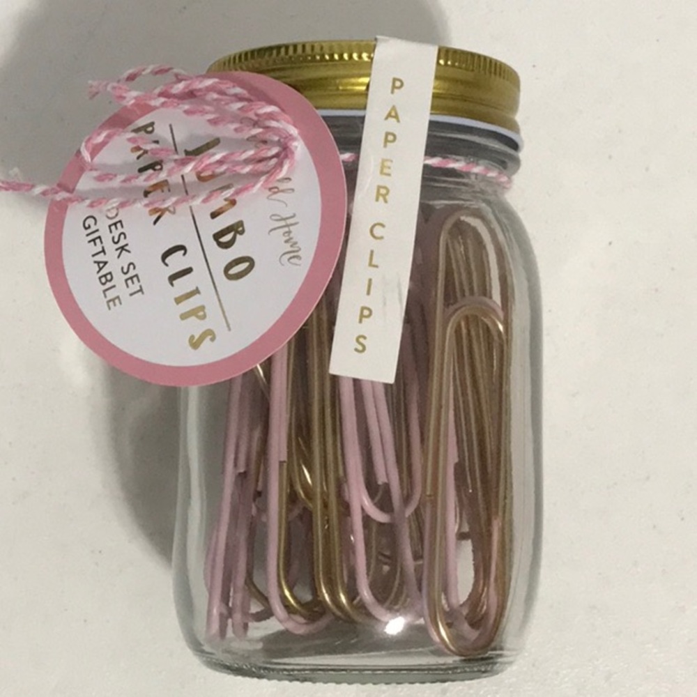 New In Jar Sheffield Home Jumbo Paper Clips